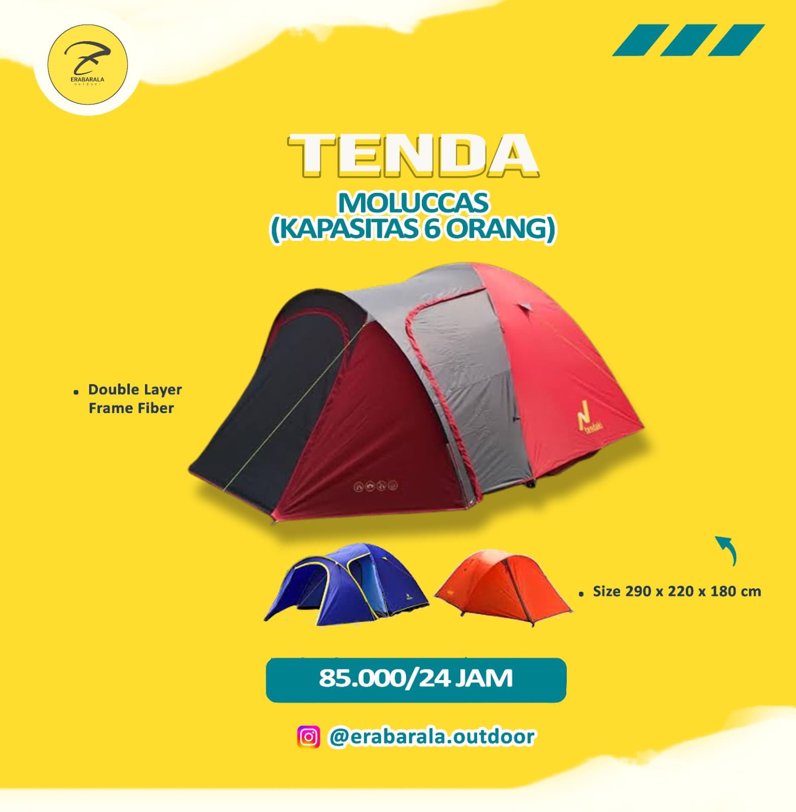 Tenda 6 Person Mandala