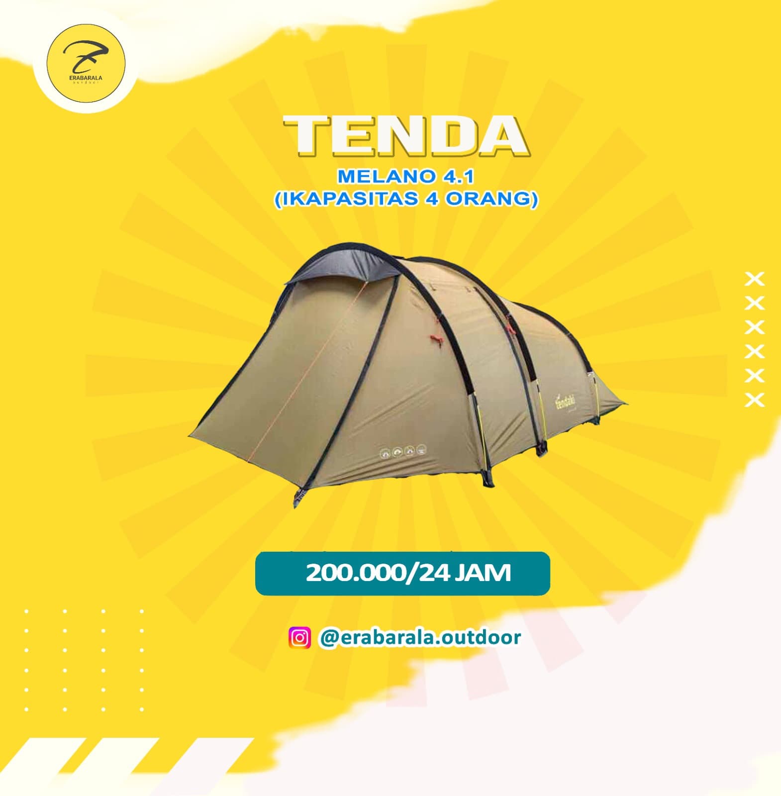 Tenda 4 Person Melano 4.1