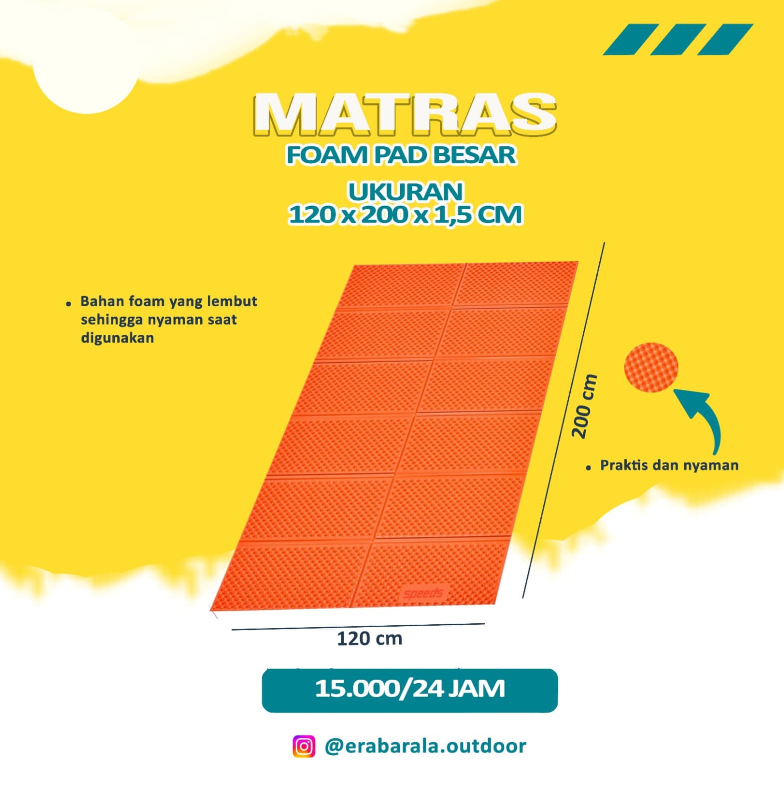 Matras Foam Pad 120X200