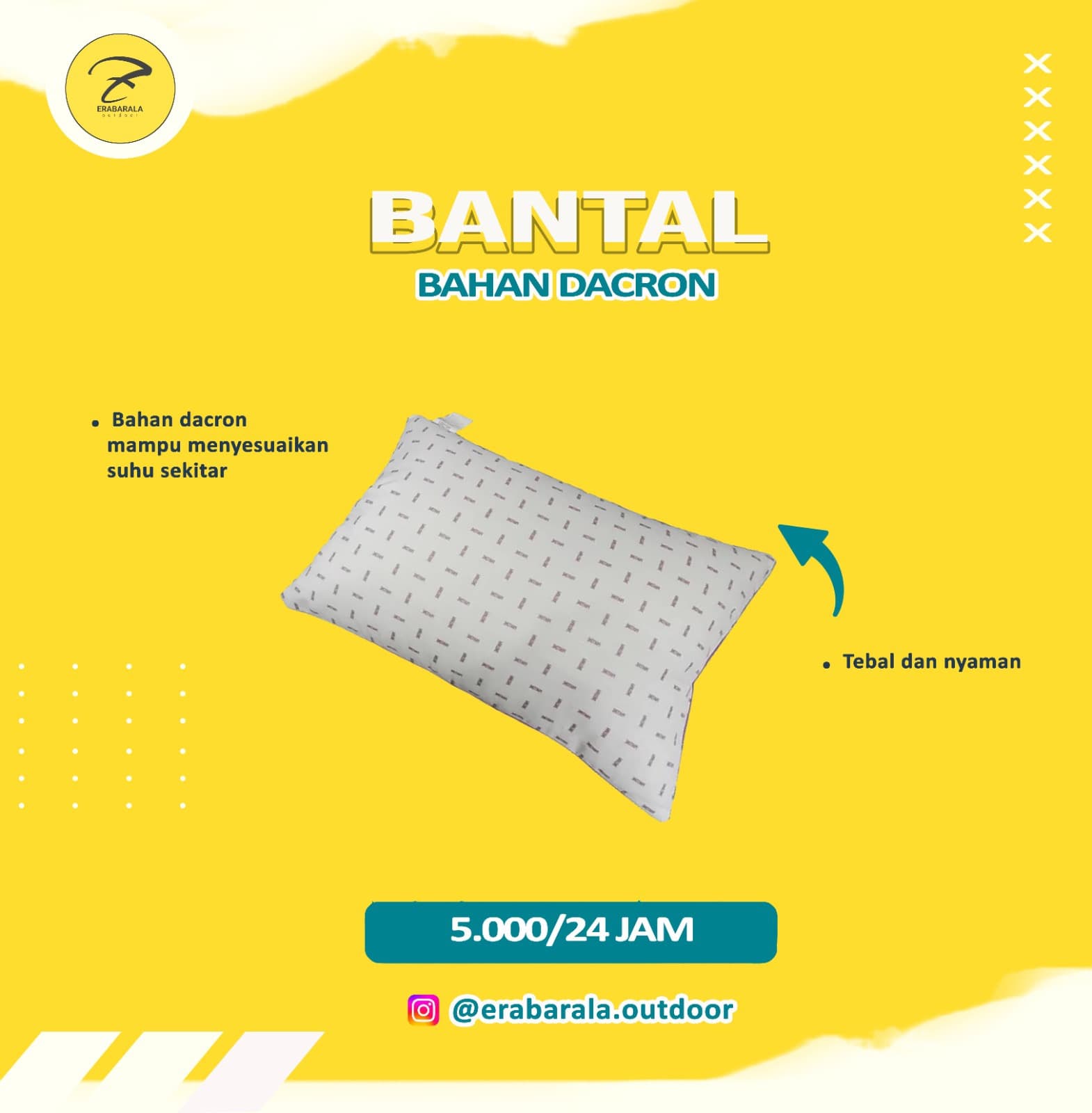 Bantal (Bahan Dacron)